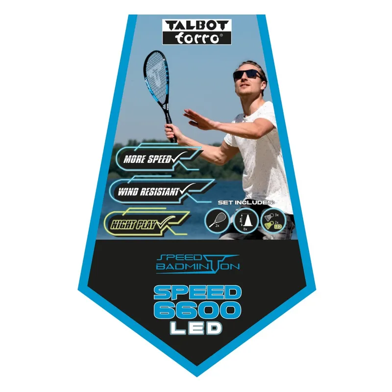 Zestaw Do Speed Badmintona TALBOT-TORRO Speed 6600 LED Lotki MOVEMANIA