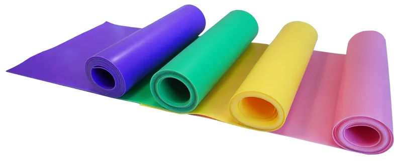 Guma Taśma Oporowa Gimnastyczna Fitness 0,45 mm 120 cm MOVEMANIA - Żółta