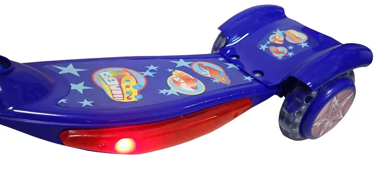 Hulajnoga Trójkołowa Dziecięca Świecące Koła LED MOVEMANIA - Niebieska