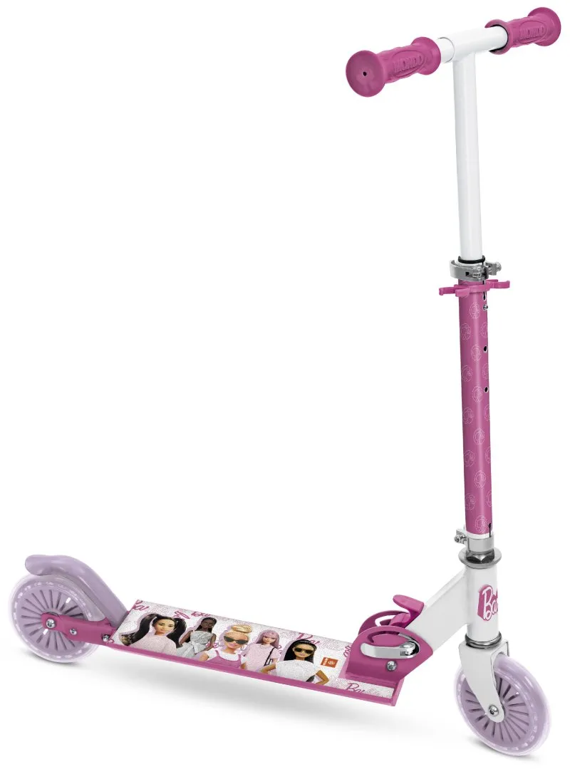 Hulajnoga Dla Dzieci Dziecięca BARBIE Dwukołowa Składana ABEC-5 MOVEMANIA