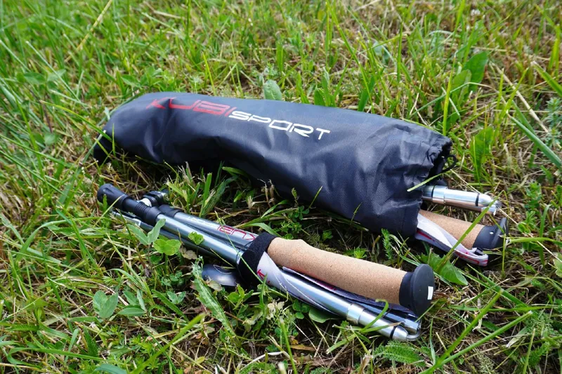 Kije Kijki Trekkingowe Składane 5-CZĘŚCIOWE Regulowane 115-135 cm MOVEMANIA