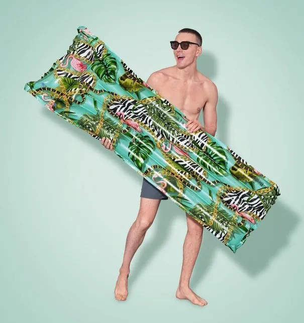 Materac Dmuchany Do Pływania Plażowy BESTWAY 44083 Egzotyczny MOVEMANIA