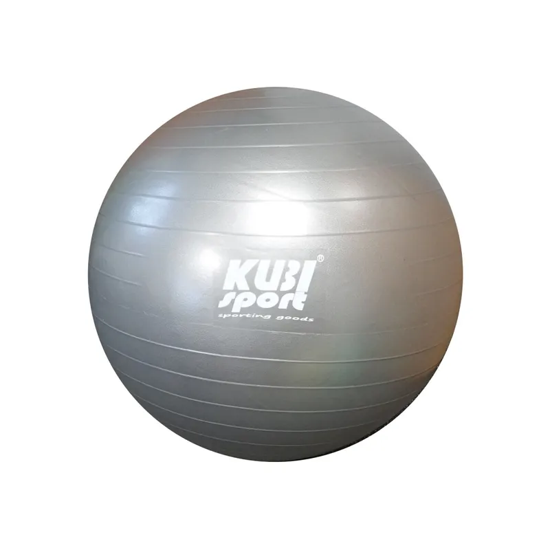 Piłka Gimnastyczna Do Ćwiczeń Treningu Fitness 550 mm MOVEMANIA - Srebrna