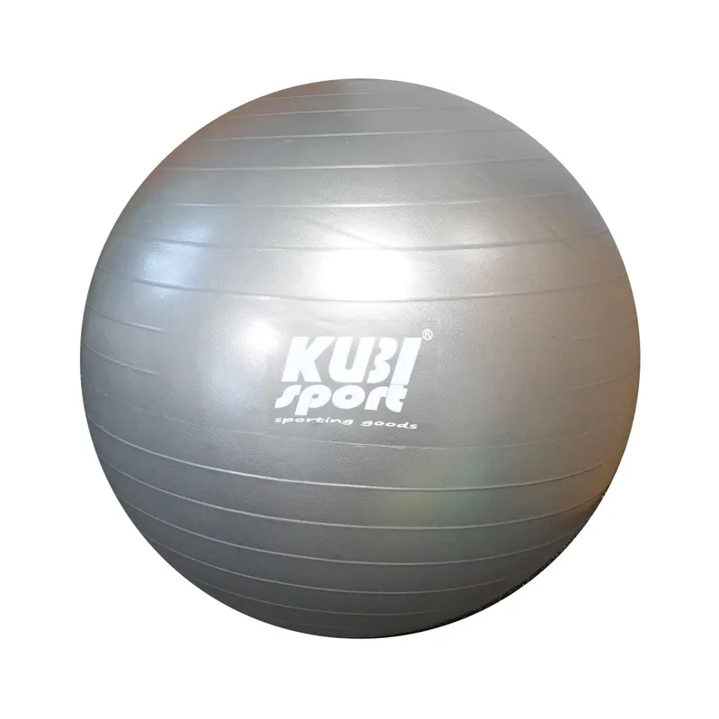 Piłka Gimnastyczna Do Ćwiczeń Treningu Fitness 650 mm MOVEMANIA - Srebrna
