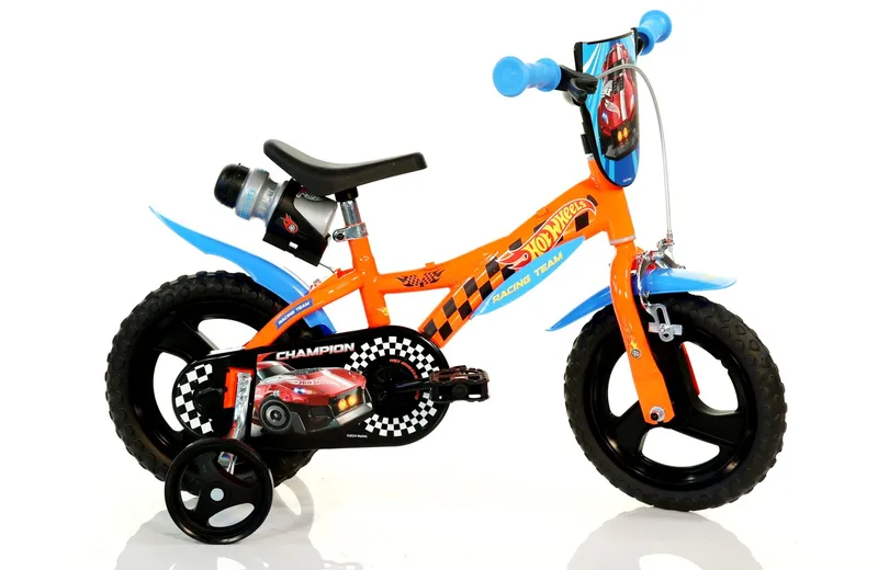 Rowerek Dziecięcy 12 Cali Hot Wheels Kółka Boczne Wolnobieg Dino MOVEMANIA