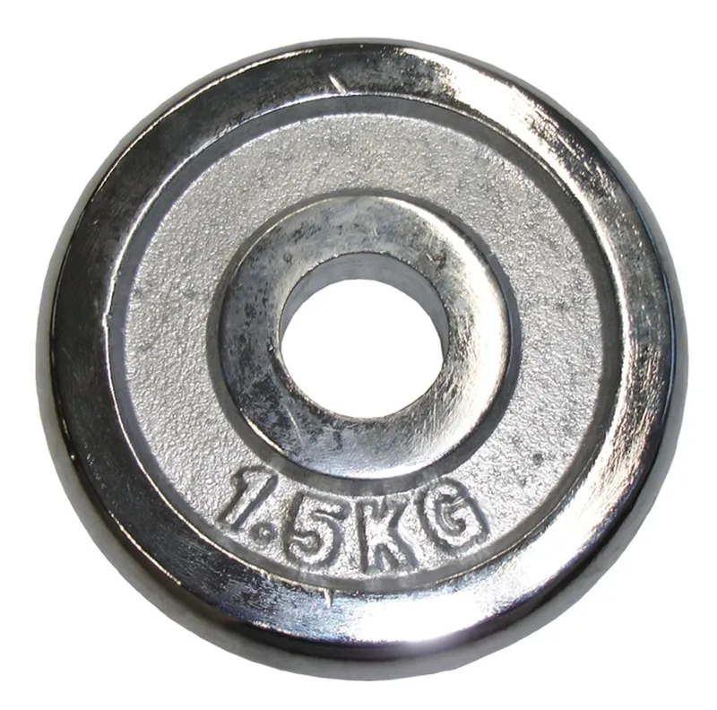 Talerz Ciężar Ciężarek Obciążenie Chromowane Solidne 1,5kg -25MM MOVEMANIA