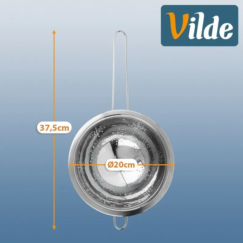 Cedzak Kuchenny Stalowy 20 cm MEBLIVA