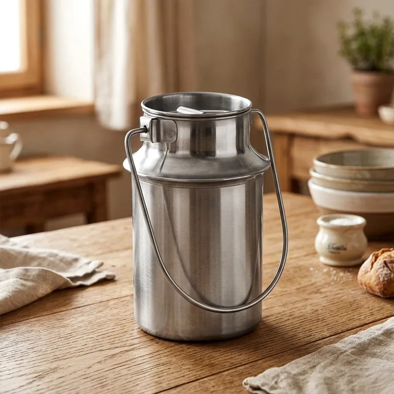 Kanka Na Mleko Stalowa 1,9 l MEBLIVA
