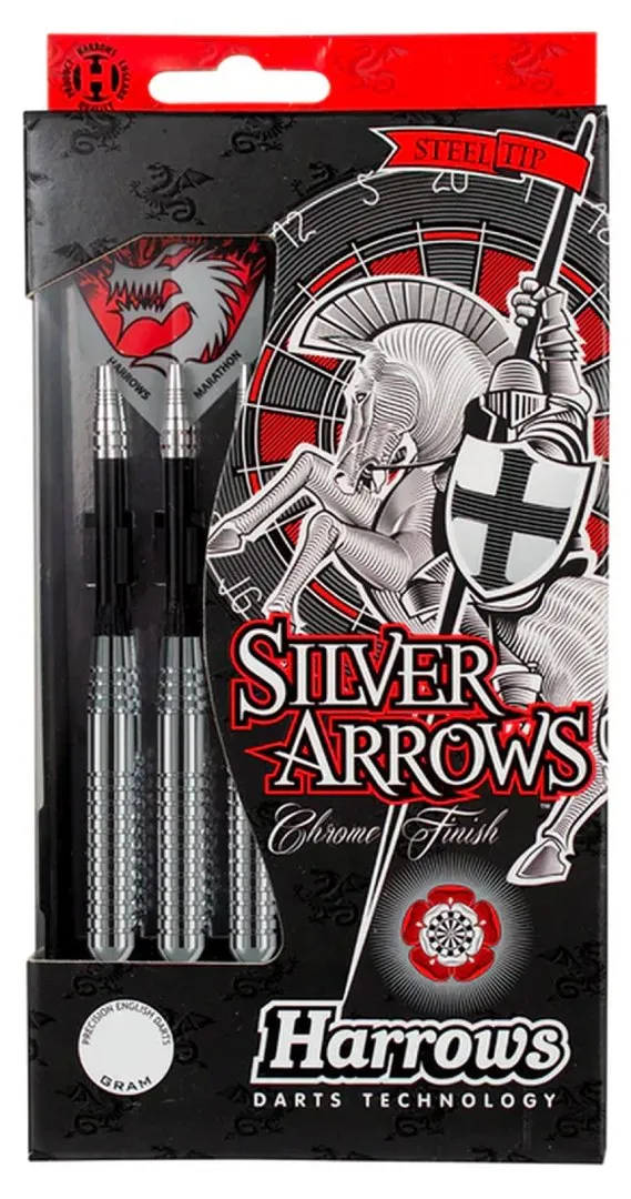 Lotki Rzutki Stalowe Steel Tip Do Darta HARROWS STEEL SILVER MOVEMANIA