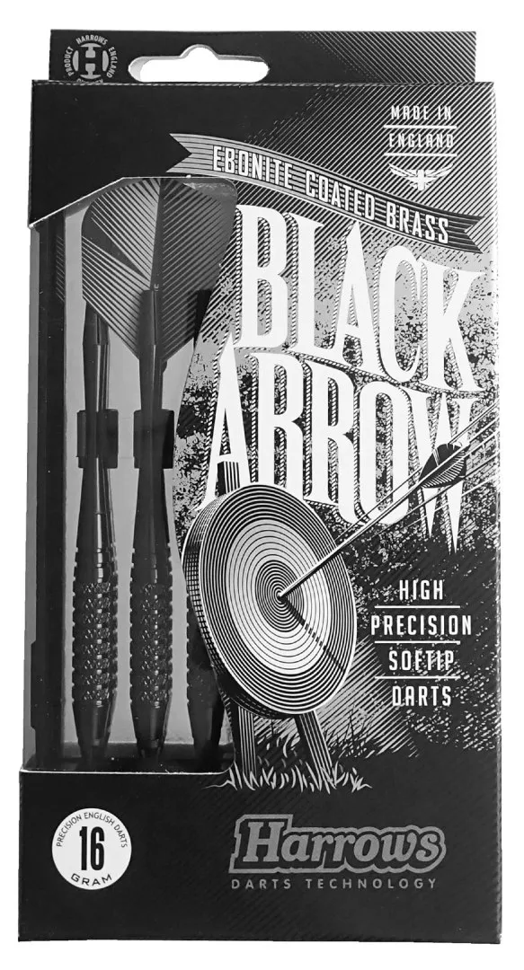 Lotki Rzutki Do Darta Elektronicznego Solidne HARROWS SOFT BLACK MOVEMANIA
