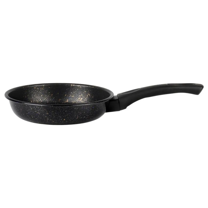 Patelnia Granitowa Non-Stick Do Smażenia Duszenia 16 cm MEBLIVA - Czarna