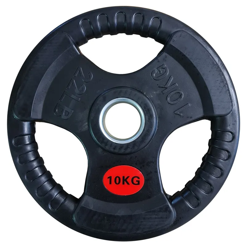 Talerz Ciężar Obciążenie Olimpijskie Gumowe Z Uchwytami 10kg 10mm MOVEMANIA