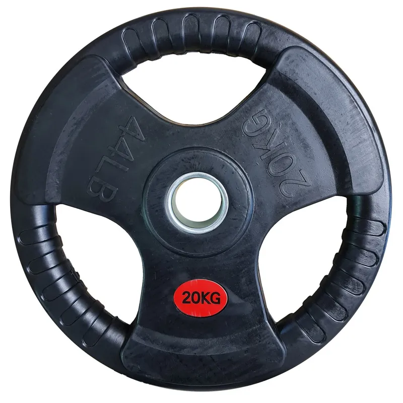 Talerz Ciężar Obciążenie Olimpijskie Gumowe Z Uchwytami 50mm 20kg MOVEMANIA
