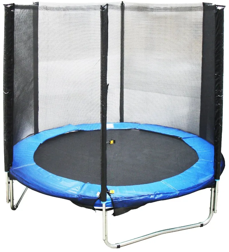 Trampolina Ogrodowa 244 cm Z Siatką Ochronną Do 100kg TÜV NORD MOVEMANIA