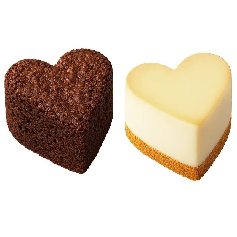 Forma Silikonowa Do Muffinek Ciastek Serca 6 szt. 29 MEBLIVA - Beżowa