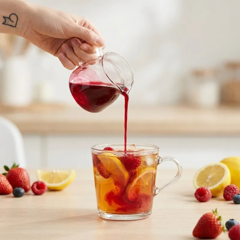 Mlecznik Szklany Dzbanuszek Na Mleko Śmietankę SOS 180 ml MEBLIVA
