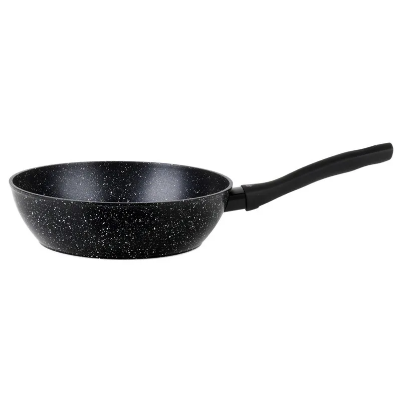 Patelnia Granitowa Nieprzywierająca Na Indukcje Gaz Solidna 24 cm MEBLIVA
