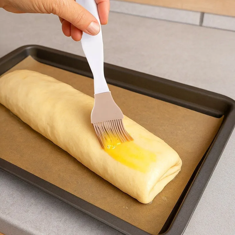 Pędzelek Kuchenny Silikonowy Do Ciast Mięsa Wielokolorowy 22 cm MEBLIVA