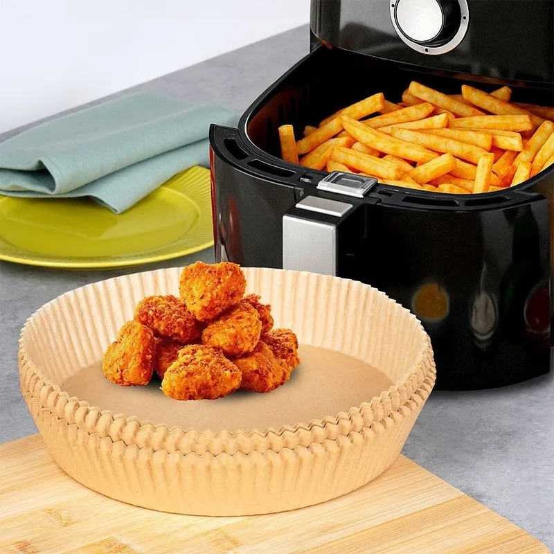 Wkład Do Frytkownicy Air Fryer Papierowy Do Pieczenia 20 cm 100 MEBLIVA