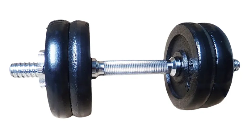 Hantla Hantel Sztanga Jednoręczna Chromowana Zestaw 12 kg MOVEMANIA - 30 mm
