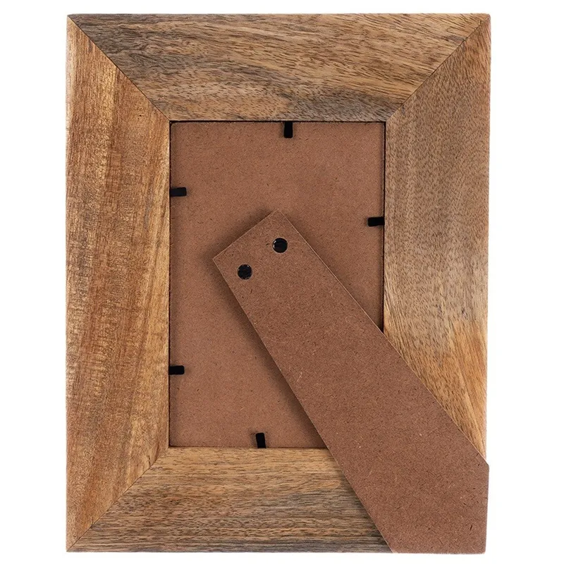 Ramka Na Zdjęcia Drewniana Z Drewna Ozdobna Dekoracja 10 x 15 cm MEBLIVA
