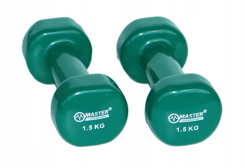 Hantelki Żeliwne Pokryte Winylem 1,5 kg X2 MOVEMANIA