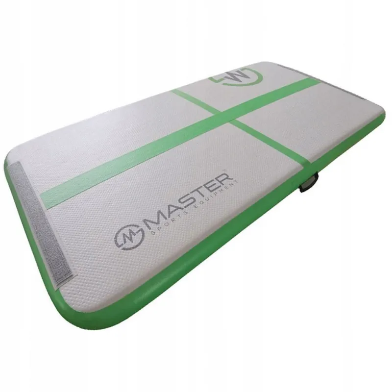 AirTrack Dmuchana Mata Gimnastyczna 200 x 100 x 10 cm Green MOVEMANIA