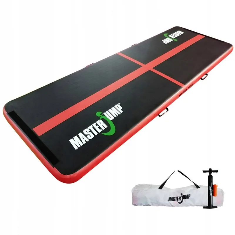 AirTrack Dmuchana Mata Gimnastyczna 300 x 100 x 10 cm Black-Red MOVEMANIA