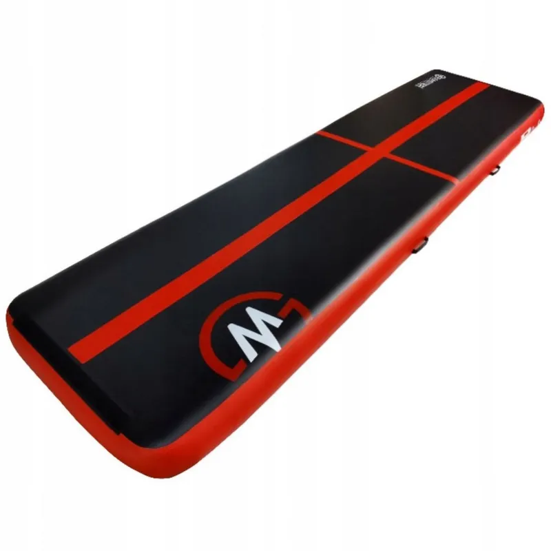 AirTrack Dmuchana Mata Gimnastyczna 400 x 100 x 20 cm Black-Red MOVEMANIA