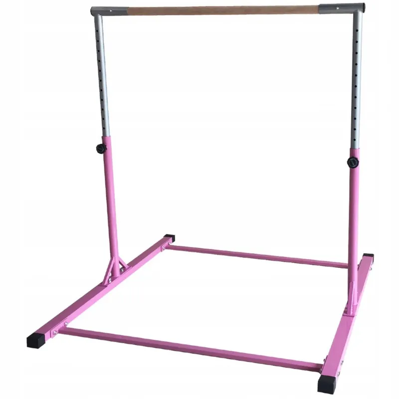 Drążek Gimnastyczny Wolnostojący 150 cm MOVEMANIA - Różowy