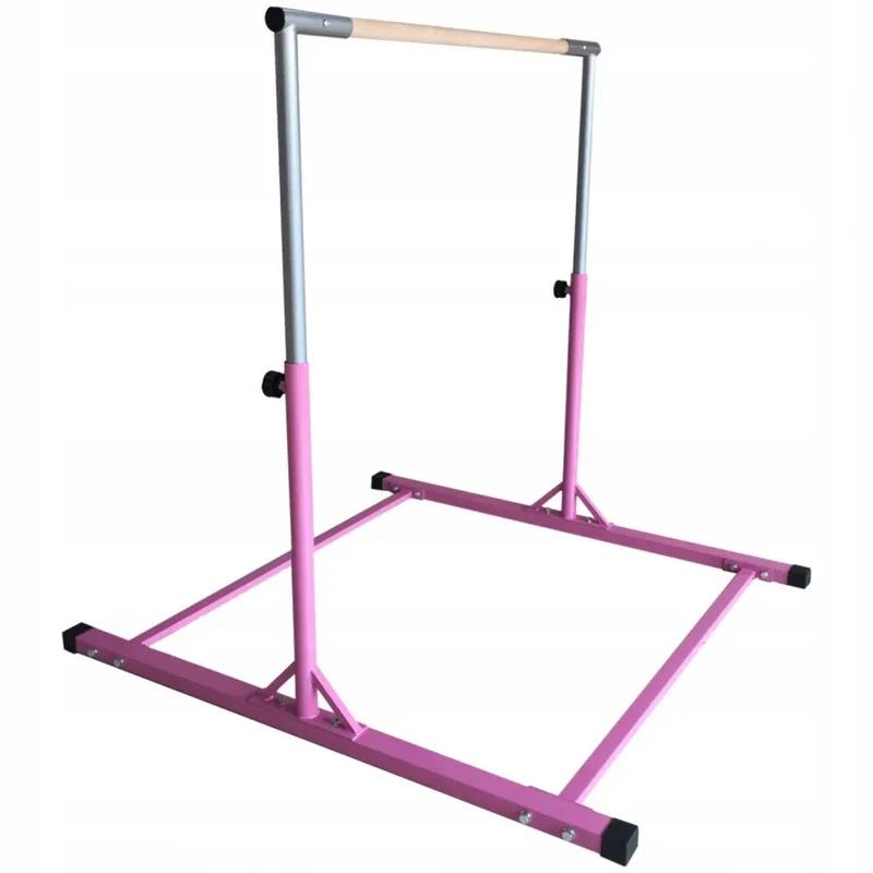 Drążek Gimnastyczny Wolnostojący 150 cm MOVEMANIA - Różowy