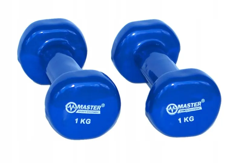 Hantelki Żeliwne Pokryte Winylem 1 kg X2 MOVEMANIA
