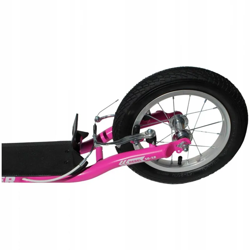 Hulajnoga Na Pompowanych Kołach Rebel Pink 16/12″ MOVEMANIA