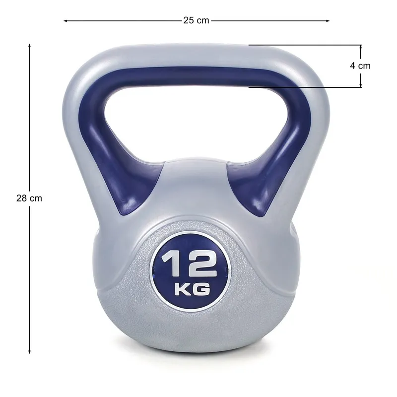 Kettlebell Winylowy Hantla 12 kg MOVEMANIA