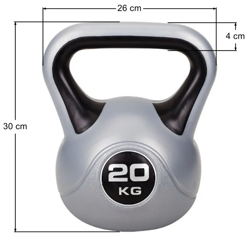Kettlebell Winylowy Hantla 20 kg MOVEMANIA