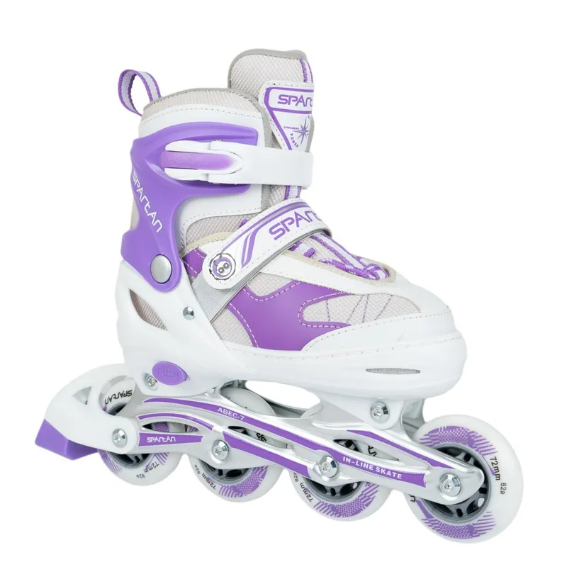Łyżworolki 2w1 Purple-White Inliner (38-41) MOVEMANIA