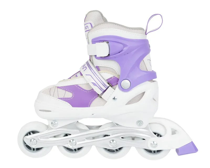Łyżworolki 2w1 Purple-White Inliner (38-41) MOVEMANIA