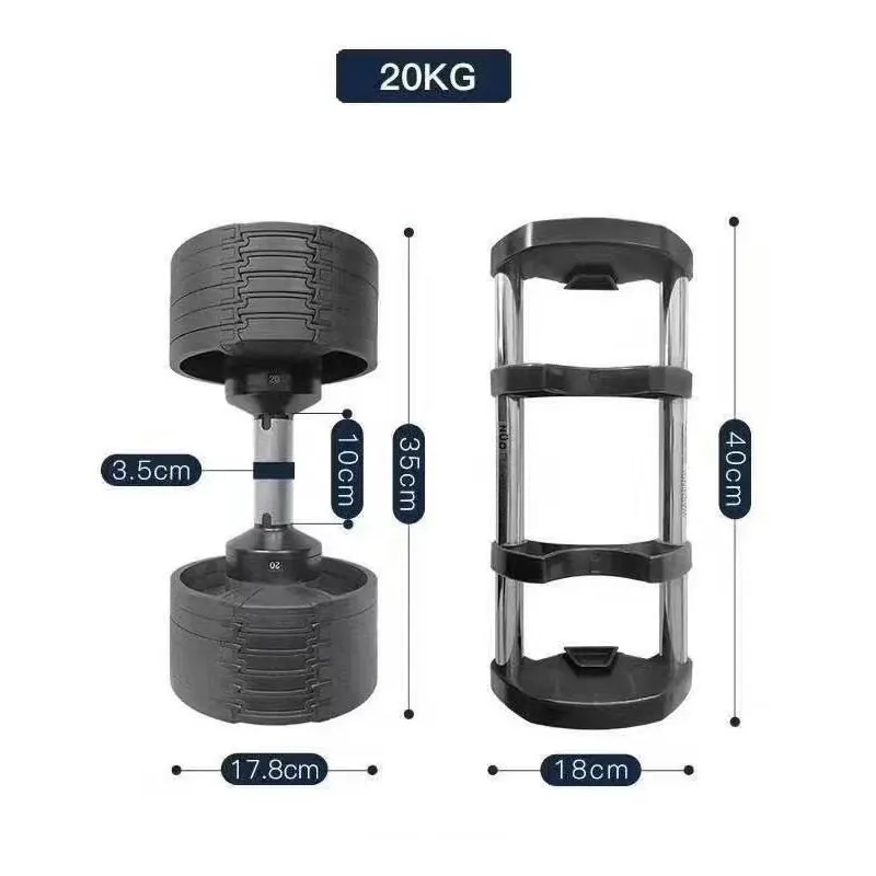 Hantla Sztangielka Spin 20 kg Ciężarki MOVEMANIA