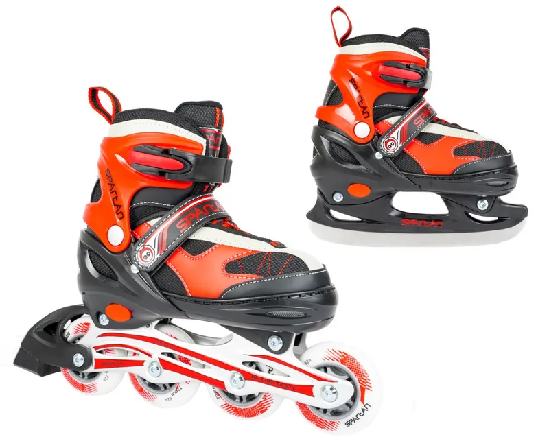 Łyżworolki 2w1 Red Inliner (30-33) MOVEMANIA