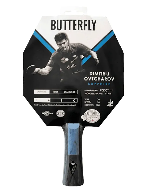 Rakietka Do Tenisa Stołowego BUTTERFLY Ovtcharov Sapphire