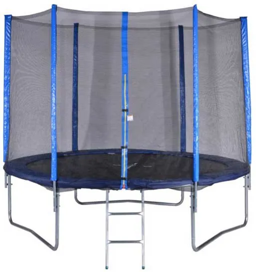 Trampolina Ogrodowa Z Siatką MOVEMANIA - Czarno-Niebieska