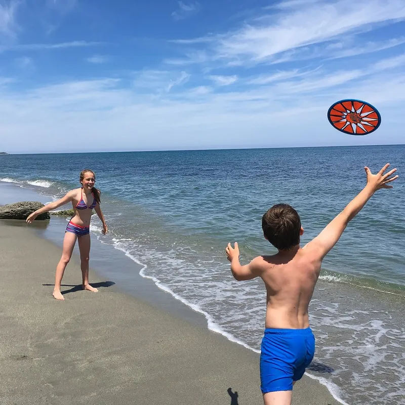 Frisbee Neoprenowy Dysk Do Rzucania SCHILDKROT Red MOVEMANIA