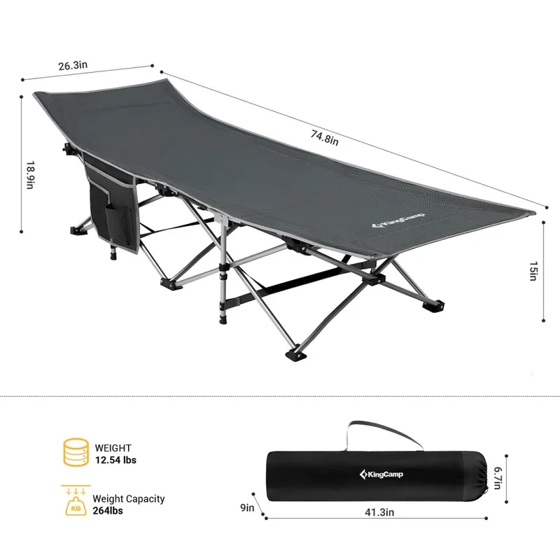 Łóżko Turystyczne Kempingowe KING CAMP Comfort MOVEMANIA