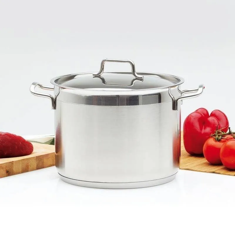 Garnek Stalowy Z Pokrywką ANETT 28 cm, 7 l MEBLIVA