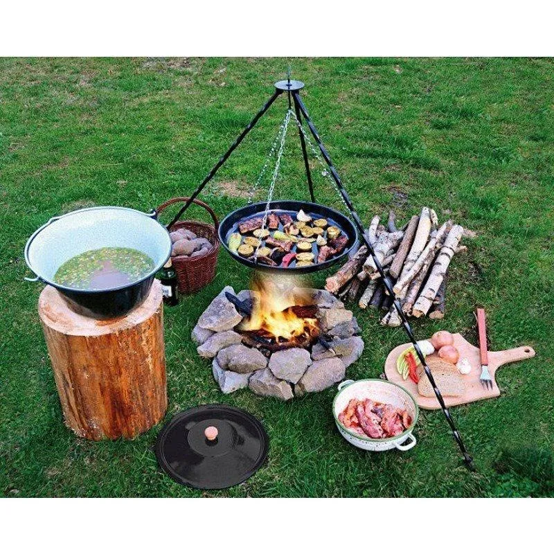 Stojak Na Kociołek Ruszt Grill Ogniskowy Grillowy Żelazny 120 cm GARDIVA