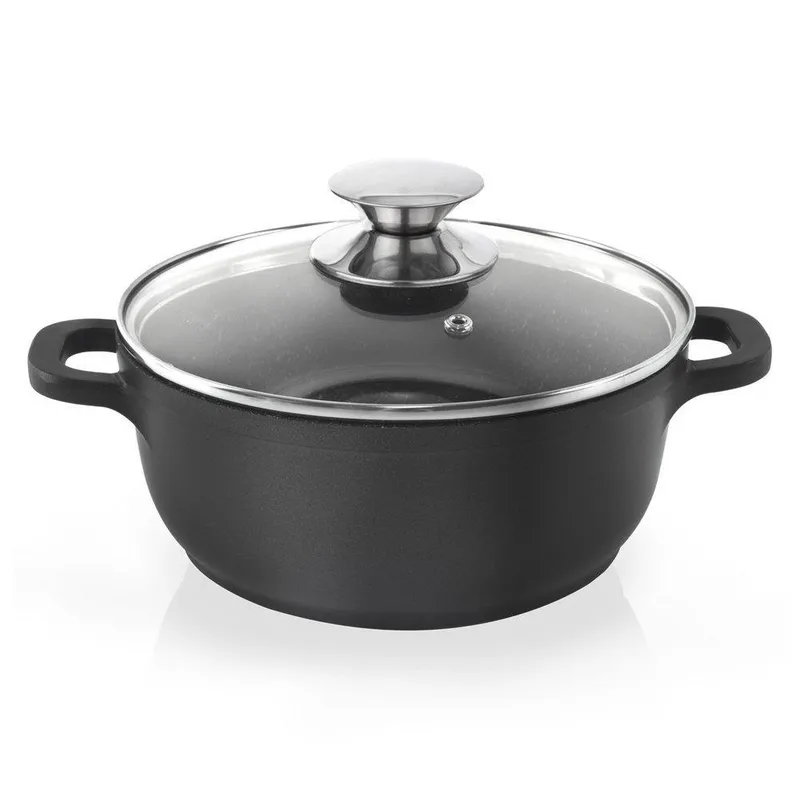 Garnek Granitowy GRANDE 20 cm 2,3 l Indukcja Zmywarka Piekarnik MEBLIVA