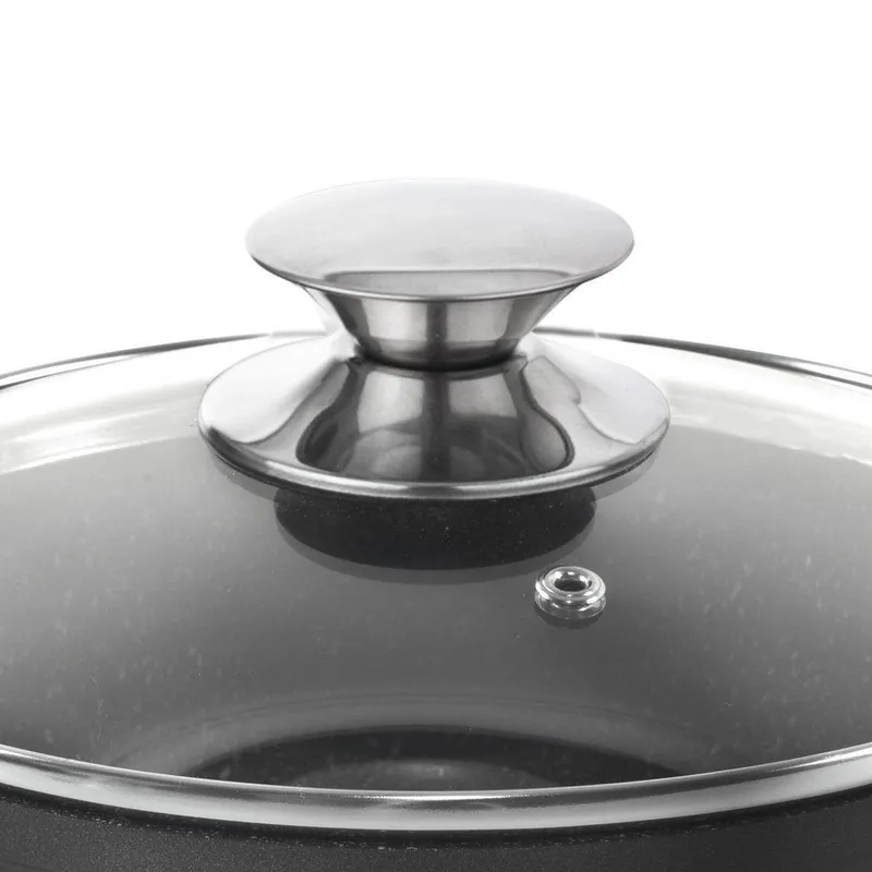Garnek Granitowy GRANDE 20 cm 2,3 l Indukcja Zmywarka Piekarnik MEBLIVA