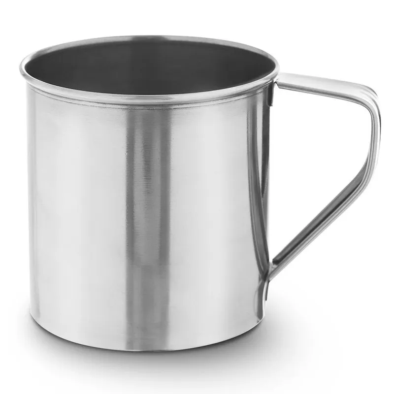 Kubek Turystyczny Stalowy 450 ml Stal Nierdzewna Na Ognisko MEBLIVA