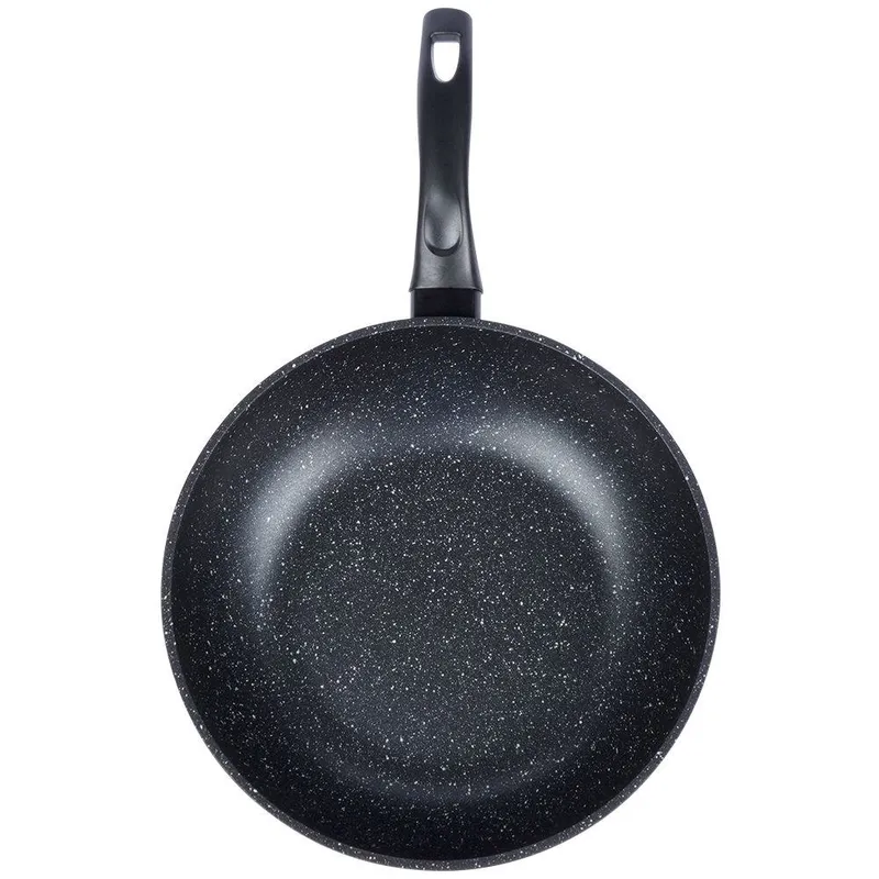 Patelnia Wok Granitowa 30 cm Grande Nieprzywierająca Indukcja MEBLIVA