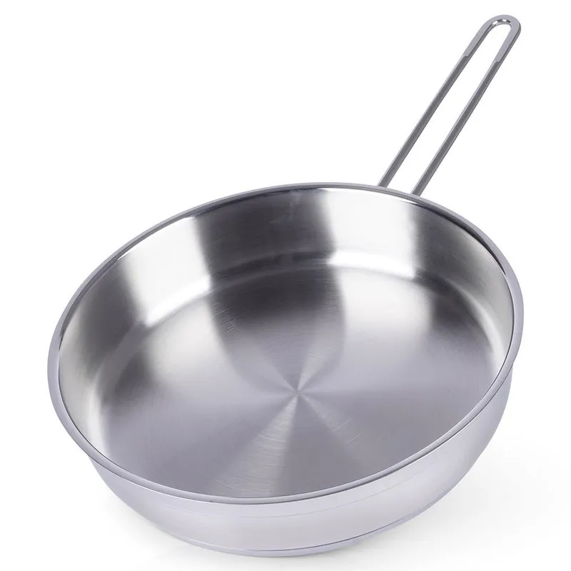 Patelnia Stalowa Do Smażenia Nierdzewna Gaz Indukcja ANETT 26 cm MEBLIVA